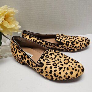 Cow Hair Real Fur Steve Madden Womens Cheetah Leopard Slip On Shoes SMILE 7.5